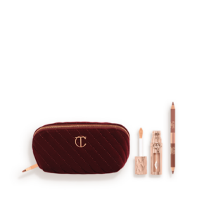 BOLSA DE MAQUILLAJE CON SECRETOS PARA MODELAR LOS LABIOS: KIT DE LABIOS Y BOLSA DE MAQUILLAJE