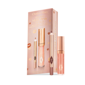 DÚO DE BRILLOS DE LABIOS ROSA NUDE